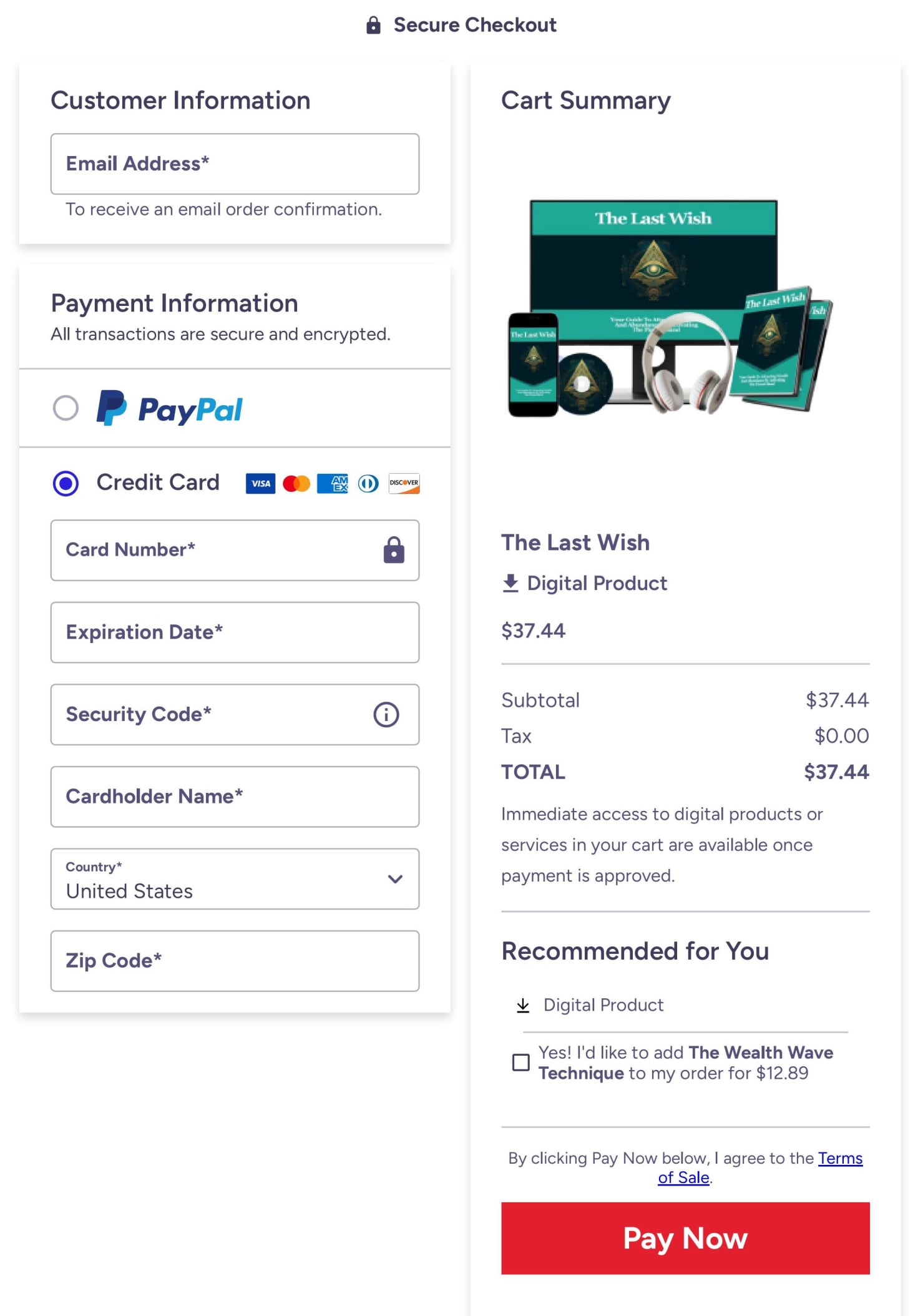 the-last-wish-checkout-page